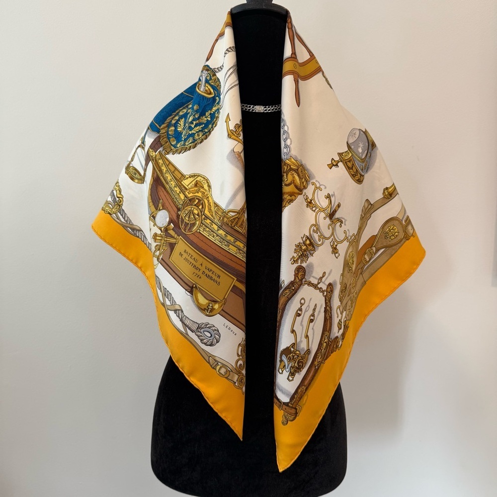 Hermès Nautical Themed Silk Scarf - Picture 5 of 15